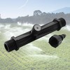 AUXBC 2Pcs 1/2 Inch Venturi Fertilizer Injector, Black Plastic Irrigation
