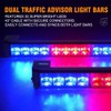Xprite Red & Blue LED Emergency Strobe Dash Lights, Interior