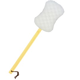 3 Pack Long Handle Back Scrubber, 100% Natural loofah Bath, Exfoliating Gloves, Dead Skin Remover and tan Remover, Back exfoliator, Shower luffa Sponge