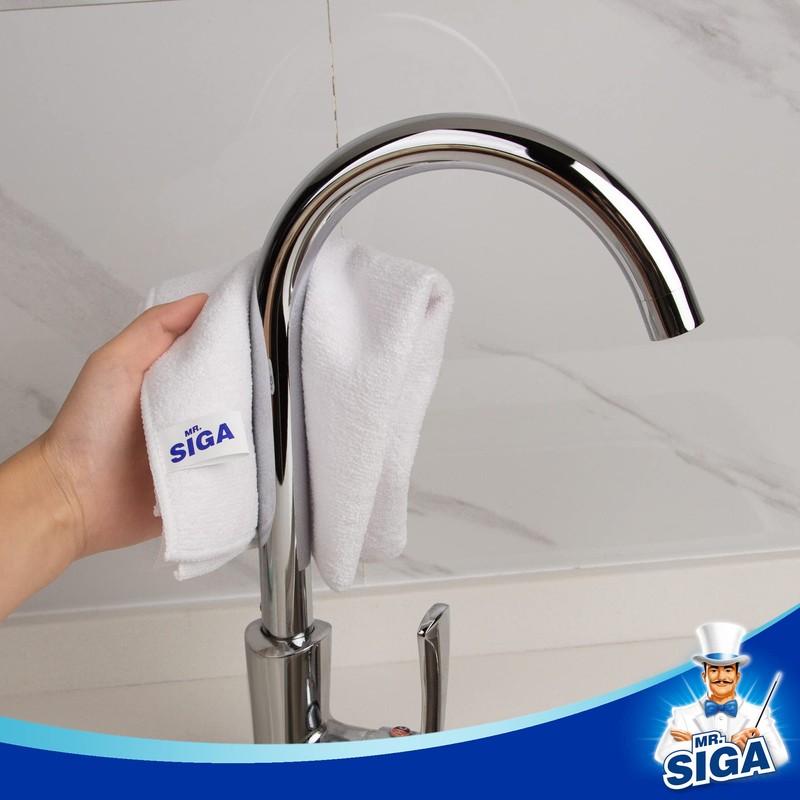 MR.SIGA Microfiber Cleaning Cloth, Commercial Towel Kitchen Cleaning Car Wash