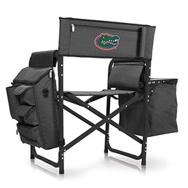 ONIVA - a Picnic Time brand Florida Gators - Fusion Backpack Chair with Cooler, (Dark Gray with Black Accents)