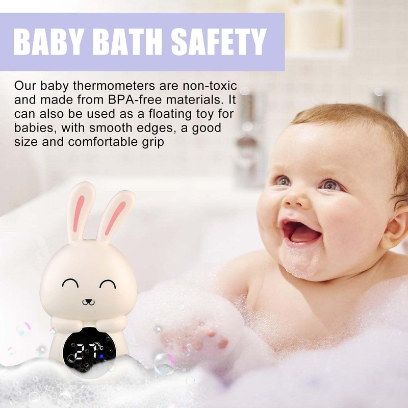 Digital Baby Bath Thermometer, Baby Accurate Water Thermometer with LED