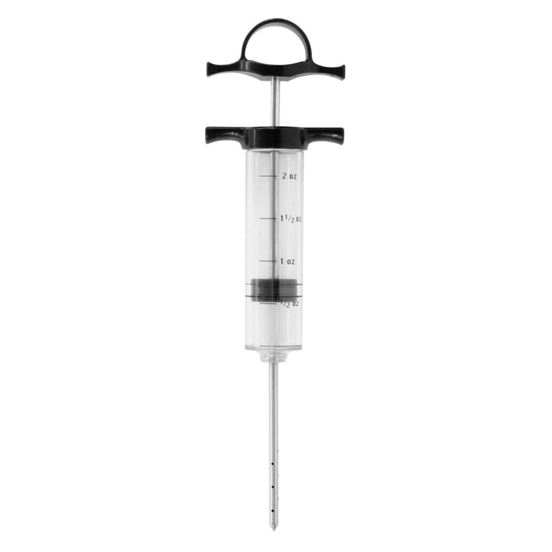Mr. Bar-B-Q, Inc. 40100X Seasoning/Marinade Injector, Clear/Black, 40100Y