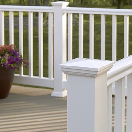 Fiberon (10-Pack) New England Post Sleeve Cap White - Common: 4-in x 4-in; Actual: 5.8-in x 5.8-in