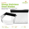 Spring Chef Dough Blender & Pastry Cutter Tool, Stainless Steel