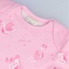 Organic Cotton Summer Baby Onesie - Mermaids Pink, 0-3 MTHS