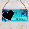 Days Until We Go on Holiday" Countdown Plaque | Beach-Themed