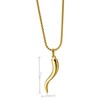 Italian Horn Necklace for Women Gold Cornicello Necklace Charm Luck