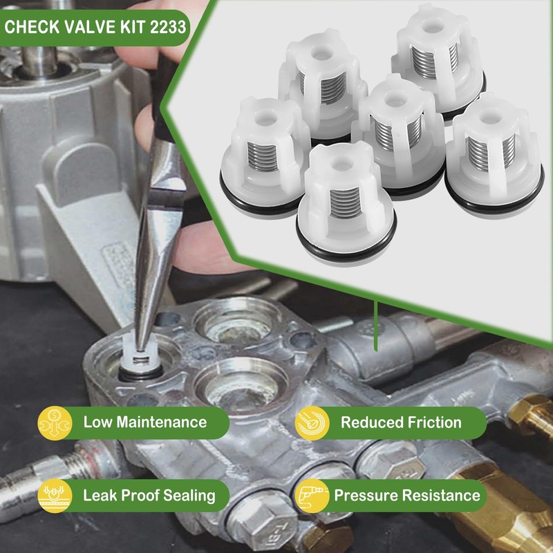 Check Valve Kit/ AR2233 Replacement Pressure Washer Valve Kit for