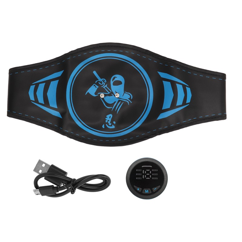 Abdominal Training Belt PU Plastic 6 Modes Smart Muscle Toning