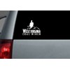 Appalachian Decals 6" White Vinyl"West Virginia Coal Miner" Decal
