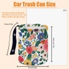 DELORIGIN Flower Leaves Car Trash Can Waterproof Garbage Can Car