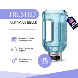 Level Up Way - 2025 Hydrogen Water Bottle Jug – Portable Hydrogen Water Generator with Digital Display – Up To 4000PPB - 51oz Capacity – Premium Hydration Solution for Home & Sports Enthusiasts