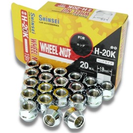 Shinsei Wheel Nut Penetrating M12 P1.5 0.7 inches (19 mm), Pack of 20, Honda H-20K