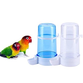 YJJKJ Comedero de agua para pájaros, Dispensador de agua automático para periquitos, cogollas (2 unidades, 400 ml)