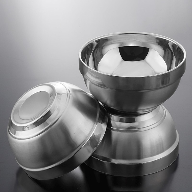 CAMBUY Stainless Steel Cereal Bowls 3 Pack 40 Oz Double