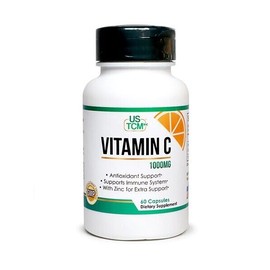 USTCM Vitamin C 1000mg w ZINC EXTRA SUPPORT Antioxidant & Immune Support Made In USA