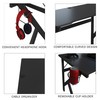 Lavish Home Gaming Computer Desk - Carbon Fiber Texture Finish