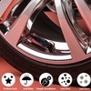 MEAJOO 4PCS Spiked Style Tire Valve Stem Caps, Universal Aluminium