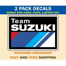 Suzuki Team Suzuki Sticker Decal for Suzuki Motorcross Stickers Supercross Suzuki Decal - 6.5"