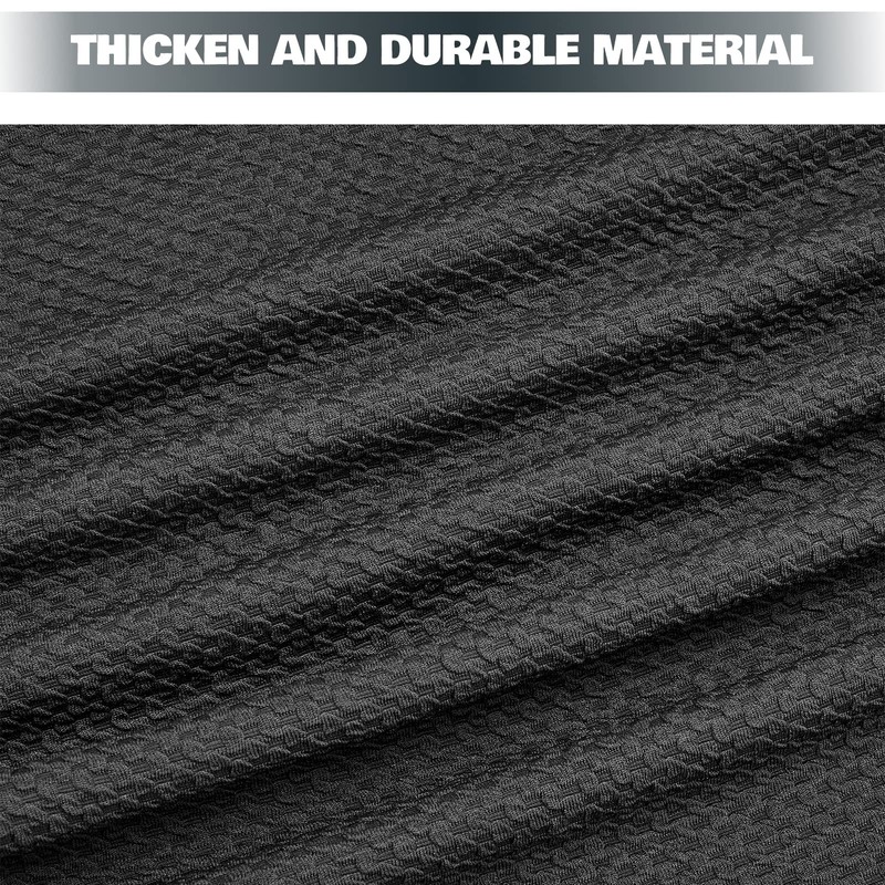 NeColorLife Rectangle Ottoman Cover Jacquard Fabric Slipcover Thick Stretchable Footrest