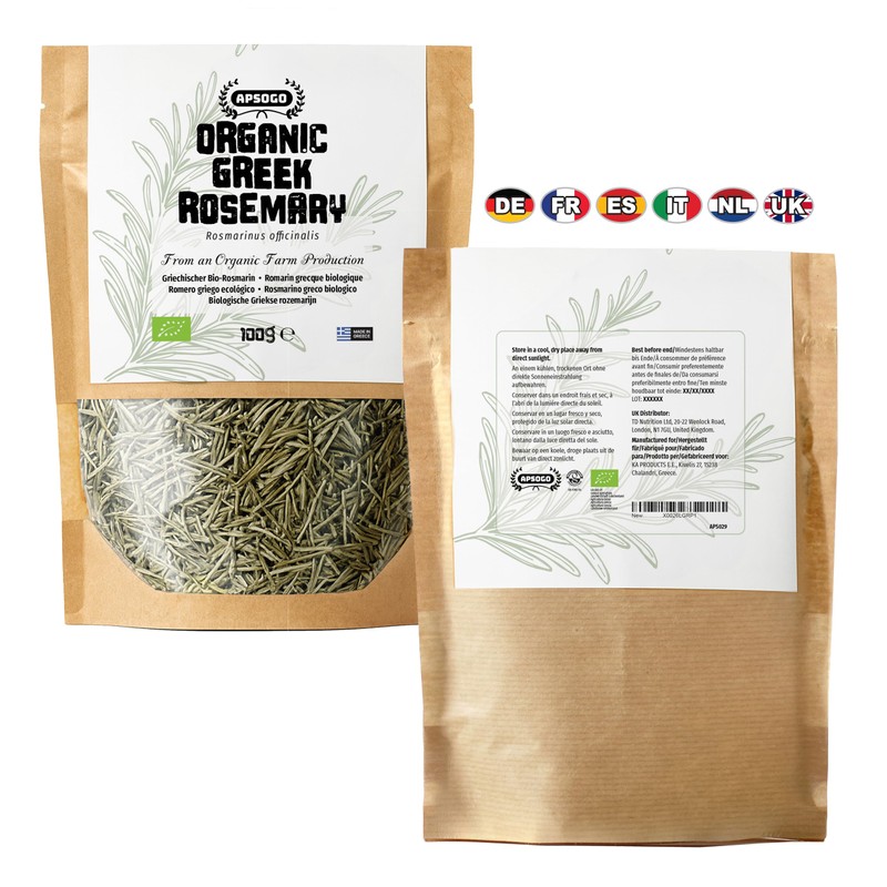 Apsogo Rosemary - Dried Organic Rosemary produced in Greece -