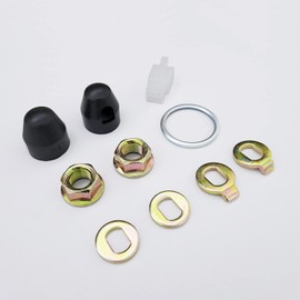 Young Wolf E-Bike Hub Motor Nuts Bike Safety Washers Electric Bicycle Wheel Lock Nuts Motor Axle Bolt Screw (M14 (14mm))