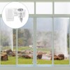 LXUEJIE 20 Pack Glass Retainer Clips with Screws, Plastic Storm
