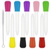 Molain 10 Pcs Liquid Droppers Silicone with Cleaning Brushes, 5ML