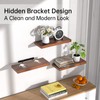 BAYKA Floating Shelves for Wall, Wall Mounted Rustic Wood Shelves