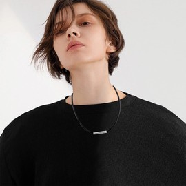 Leather Necklace Black Cord Leather Necklace Waterproof Braided Rope Western Necklaces with Stainless Steel Clasp Western Jewelry Gifts Dress Accessories