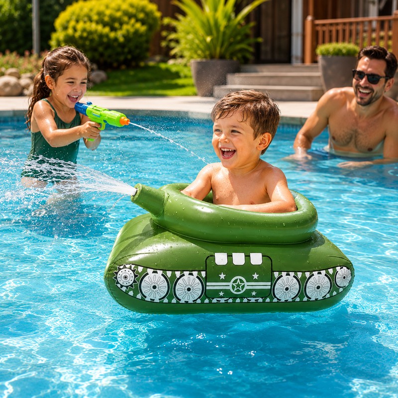 Inflatable Pool Water Sprayer Float for Summer Play – PVC