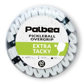 Pickleball OverGrip Tape - Pack of 60 - Extra Tacky White Pickleball Grip Tape - High Sweat Absorption & Non-Slip Soft Touch. Accessories Designed to Enhance Your Pickleball Paddle Grip Tape