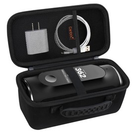Canboc Hard Carrying Case Compatible with Blue Tees Golf Player+ GPS Speaker with Touch Screen Display, GPS Speaker Player Bag, Mesh Pocket fits Charging Cable, Black (Case only)