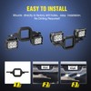 Nilight 2Pcs 3 Inch Led Pods Cubes 2 Inch Tow