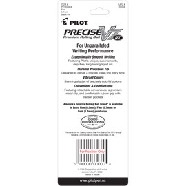 PILOT Precise V7 RT Refillable & Retractable Liquid Ink Rolling Ball Pens, Fine Point (0.7mm) Black Ink, 3-Pack (26058)