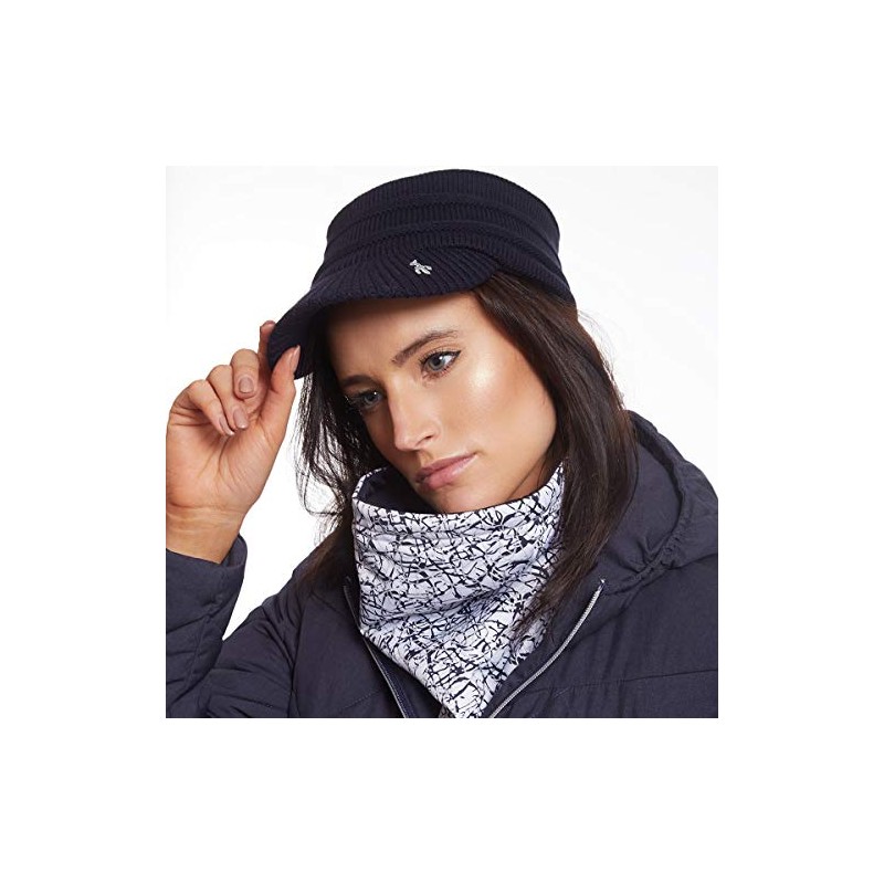 Green Lamb Hillary Knit Visor Navy