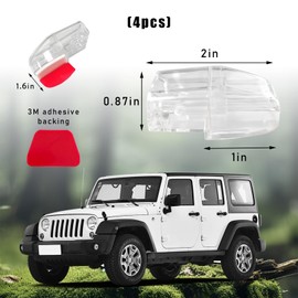 povtii 4PCS Deer Whistles, Car Deer Whistles Warning Device with Rubber Pads, Whistle Save a Deer Avoids Collisions, Universal Car Accessories (White)