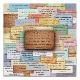 Bible Stickers - Inspirational Decals Set of 50,Religious Inspirational Motivational Jesus Stickers for Kids Teens Journaling Planner Laptops Phone Cases