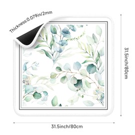 Mahjong Mat for Table - Durable Mahjong Table Cover with Unique Design, Premium Mahjong Accessories, Perfect Mahjong Gifts for Women, Game Mat for Mahjong and Board Game Enthusiasts Ethereal Leaves