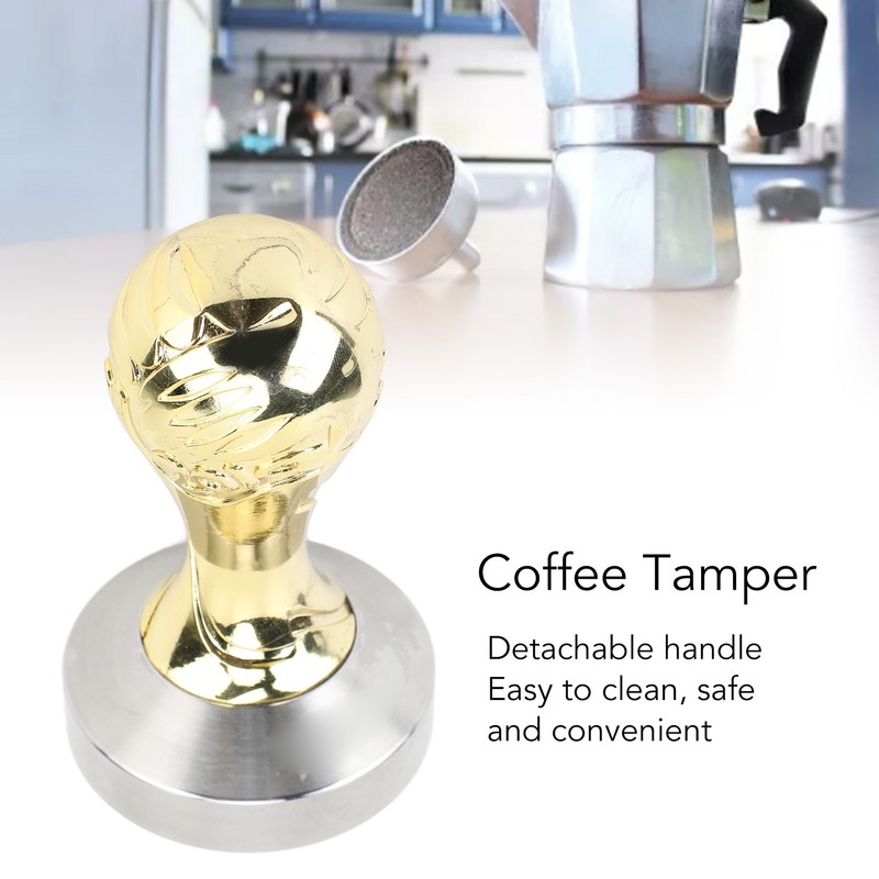 Coffee Tamper 58mm Handle Stainless Steel Ergonomic Coffee Press Tamper