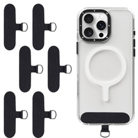 AONAYO 6 Stück Handykette Halterung,Lanyard Handy,Handy Kette Halterung,Handy Lanyard,Halterung Für Handykette,Handykette Universalpads,Ultradünn Stärker,Handykette Adapter Passt Alle Handykette