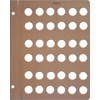 Dansco Blank Coin Storage Album Page for Small Cents