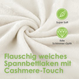 Heimtexland® Cashmere Touch Fitted Bed Sheet, Type 585