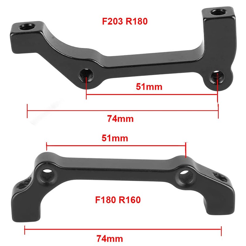 Young Wolf 2Pcs IS/Post Front 180/203mm Rear 160/180mm Disc Brake