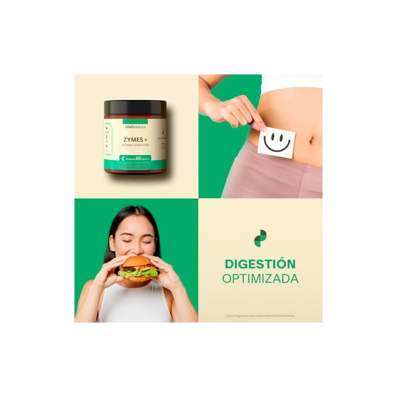 Vital Botanics Enzimas Digestivas con Papaya, Papaína y Bromelina