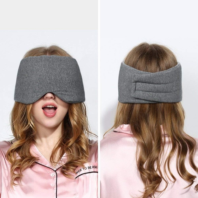Fistech Sleep Mask for Men Women,100% Cotton with Fully Adjustable