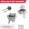 Engine Motor and Transmission Mount Bracket Kit Fits for 2015-2017
