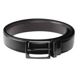 Pierre Cardin Men's Belt with Classic Clasp 100% Natural Leather Minimalist Elegant Stylish Colour Double, Black_brown
