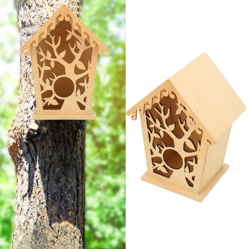 Bird Nests Hollow Tree Leaves Patterns Bird House Bird Cage